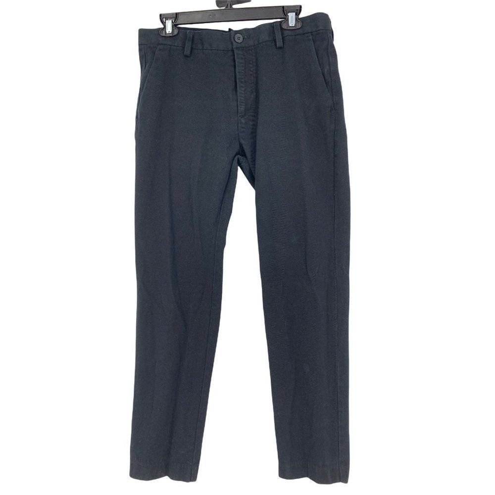 Mens H&M Denim Trouser Jeans Black Size 34 0980 Slim 100% Cotton Office